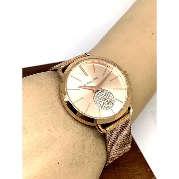 Michael Kors Women's Watch MK3845 Portia Quartz 37mm Rose Gold Stainless… - Picture 5 of 13